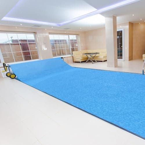 VINGLI 16Mil Solar Pool Cover 16x32FT Rectangle Solar Blanket for Inground Pool and Above-Ground Swimming Pool, Blue (16' x 32')