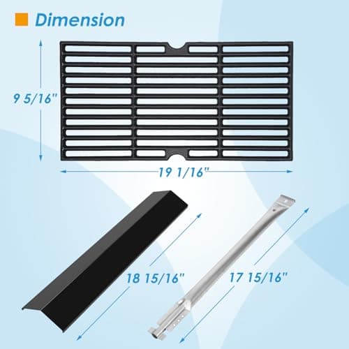 Grill Parts for Oklahoma Joe's Longhorn Combo Charcoal/Gas Smoker Grill 3 Burner 15202029 16202046 18202083 14201767 Grill Replacement Parts for Oklahoma Joes Grill Accessories