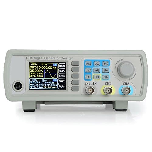 Koolertron Upgraded 15MHz DDS Signal Generator Counter,High Precision Dual-Channel Arbitrary Waveform Function Generator Frequency Meter 200MSa/s (15MHz)