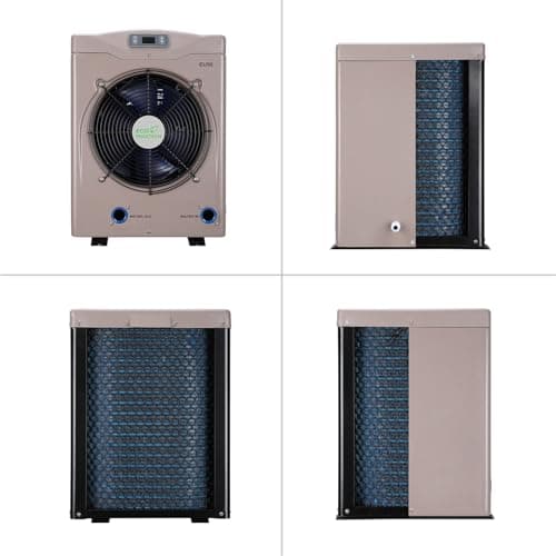 Pool Heater for Above Ground Pools, 14000BTU Electric Swimming Pool Heat Pumps for Inflatable Pools up tp 5000gallons,110V-120V/60Hz Portable Pool Warmers