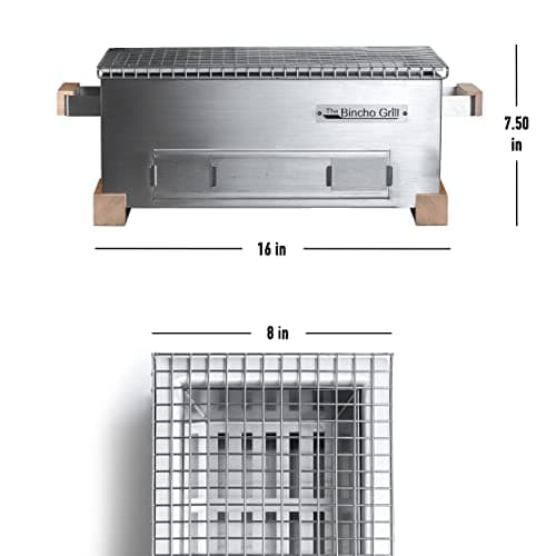 MG-168 Yakitori Tabletop Charcoal Grill-Mini Japanese Style Hibachi