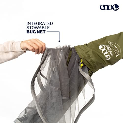 ENO Eagles Nest Outfitters JungleLink Shelter System with Hammock with Bug Net, Straps and Rain Tarp
