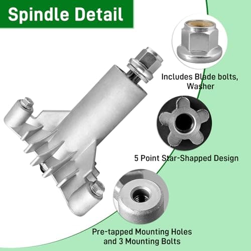 130794 Spindle Compatible with Craftsman LT1000 LT2000 DYT4000 42" Deck Tractor, HU, Poulan Pro Riding Mower, Replace 532128285 532130794 532133172 2-Pack