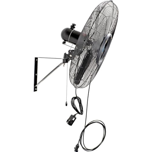 30" Wall Mounted Misting Fan, Outdoor Rated, Oscillating, 7204 CFM, 1/7 HP