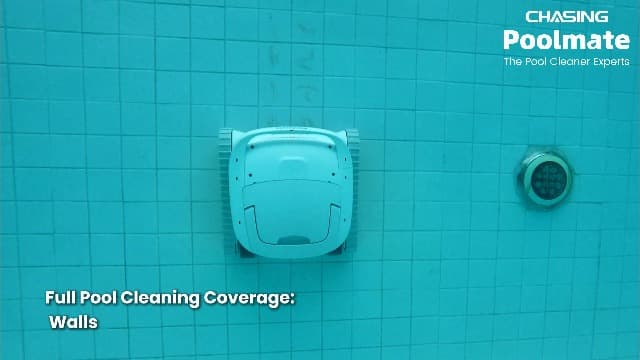 Poolmate Hydro 3 Robotic Pool Cleaner for Inground/Above Ground Pools, 150W Cordless Pool Vacuum, Max 200min Runtime, 4.1L Filter Basket, Auto Waterline/Wall Cleaning, Max 1076 sq.ft Coverage