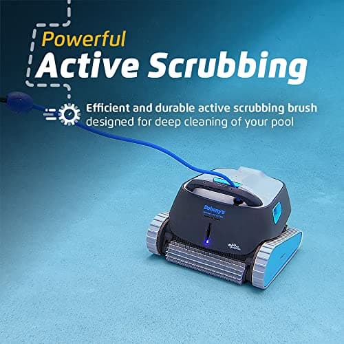 Dolphin Advantage Ultra Automatic Robotic Pool Vacuum Cleaner, Wall Climbing, Waterline Scrubber Brush, Top Load Filter, Ideal for In-Ground Pool Types Upto 50 FT in Length