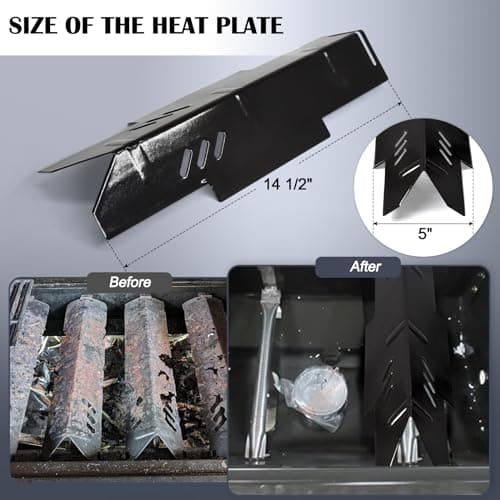 Grill Grates Kits for Dyna Glo Grill Replacement Parts 2 Burner, Dynaglo DGF350CSP, DGF350CSP-D, Heat Tent Plates, Burner Tubes and Cooking Grates for Dyna Glo 2 Burner Gas Grill Replacement Parts.