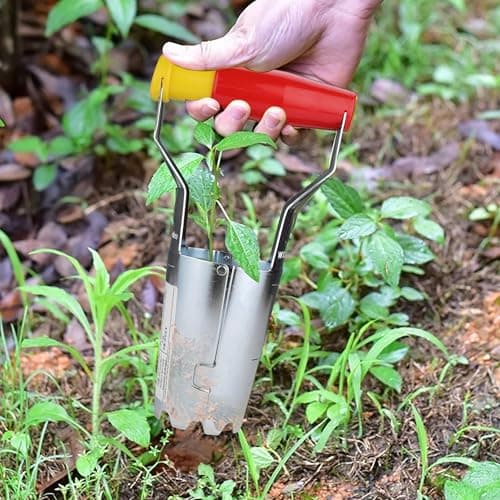 Wolf-Garten FHN Bulb Planter Fixed Hand Tool, Red, 38x2.5x1.7 cm