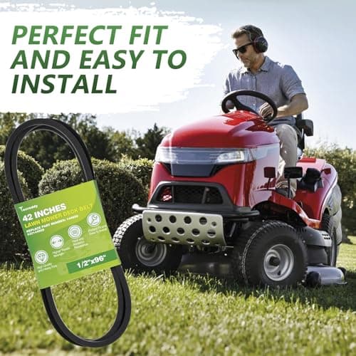 144959 Deck Belt Compatible with Craftsman LT1000 LT2000 LT3000 42'' Riding Lawn Mower Drive Belt Repalce 532144959 130801 532138255 138255 160855 24690 144959D (1/2" X 96")