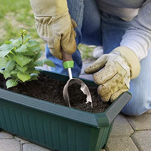 AMES 2445400 Stainless Steel Hand Soil Scoop with Ergo Gel Grip, 13-Inch