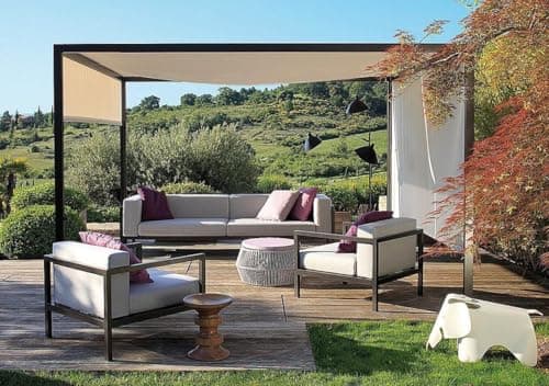Universal Doubleton Steel Pergola Replacement Cover for Pergola Structures L-PG080PST, 85''x 208'' (Beige)