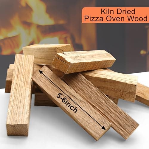 Pizza Oven Wood - Kiln-Dried Oak Wood for Pizza Ovens, 6-Inch Barkless Logs, Ideal for Ooni, Gozney, Solo Stove, and Other Wood-Fired Pizza Ovens, Grills, and Smokers - Approx. 12 lbs