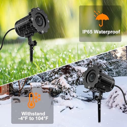Outdoor Indoor Halloween Projector - 3D Dynamic Red Skull Decor Lights, Waterproof for Windows, Walls & Roofs