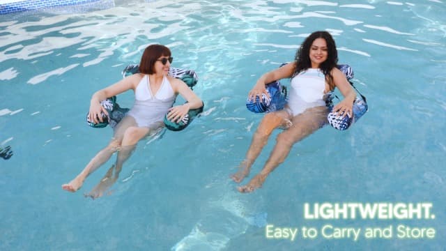 SLOOSH Inflatable Pool Floats Adult,2 Packs Floating Lounge Chairs,Blow up Pool Noodles for Adult Heavy Duty,Floating Chair for Party Summer Water Beach Lake Fun
