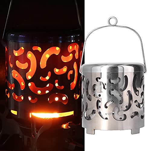 AMONIDA Tent Heater for Camping, Stainless Steel Mini Tent Heater Camping Heating Cover, for Outdoor Backpackers Hiking, Camping and Barbecue