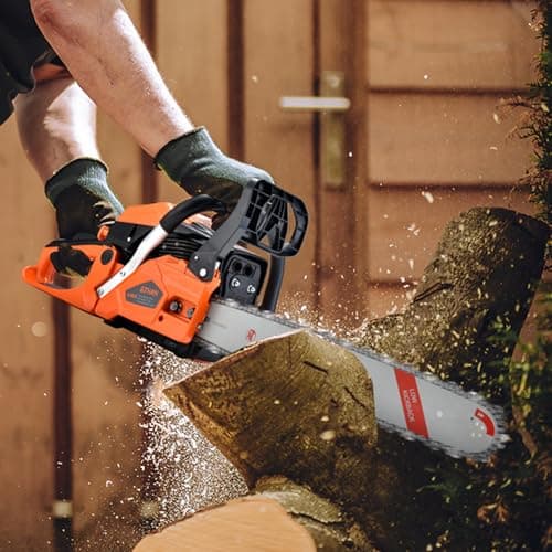 Gas Chainsaw 62cc 20 Inch Chain Saw 2-Stroke Chainsaw Gas Powered 4.2hp Handheld Cordless Petrol Gas Chain Saws for Trees Wood Farm Garden Ranch Forest Cutting