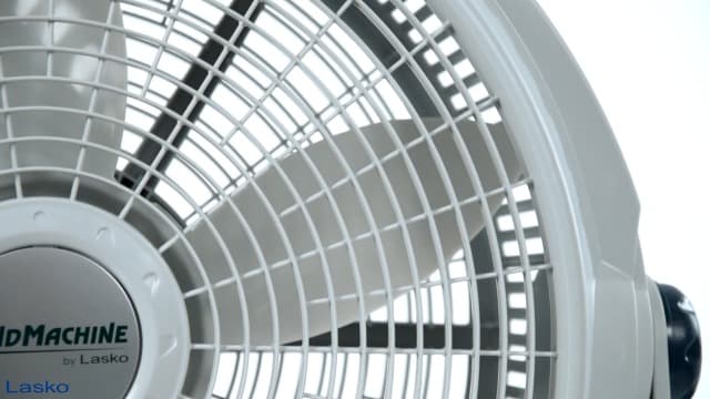 Lasko Wind Machine Air Circulator Floor Fan, 3 Speeds, Pivoting Head for Large Spaces, 20", 3300, White