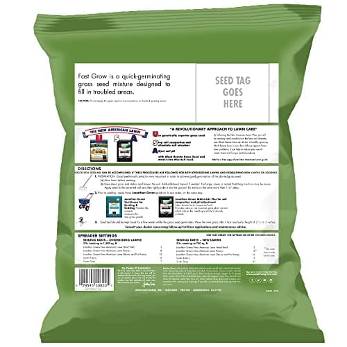 Jonathan Green (10820) Fast Grow Grass Seed - Cool Season Lawn Seed (3 lb)