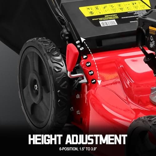 PowerSmart Self Propelled Gas Lawn Mower, 22-Inch with 150cc Briggs and Stratton EX625 Engine B8622S