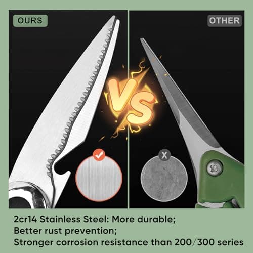Garden Flower Scissors, Multi-functional Pruning Gardening Scissors Floral Shears, Strong Pruner for for Flowers, Fruit,Branches, Potted Landscape