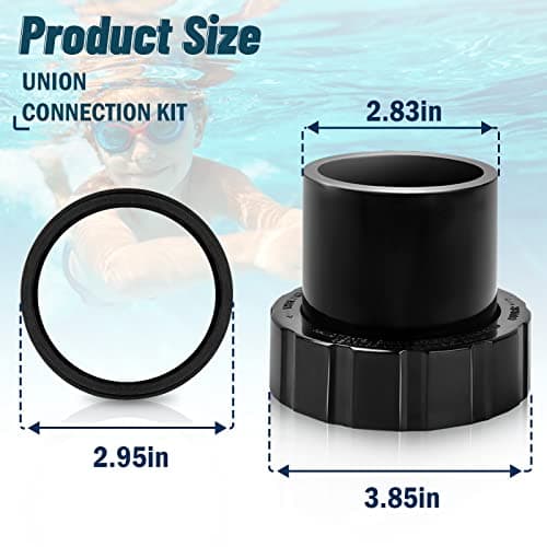 SPX3200UNKIT Union Connector Replacement Kit for Hayward Tristar, Northstar, EcoStar Pumps, SwimClear Cartridge Filter & Universal H-Series Low Nox Heater, for Hayward Pool Heater Parts - 2 Pack