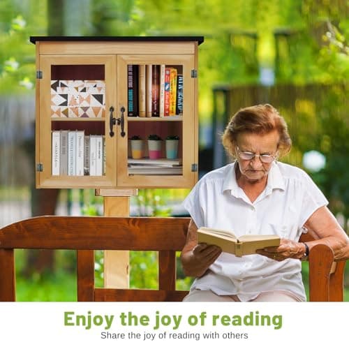 DIY little library box outdoo – Weatherproof, Durable Outdoor| Durable Outdoor Book Exchange | Community Sharing & Reading Encouragement