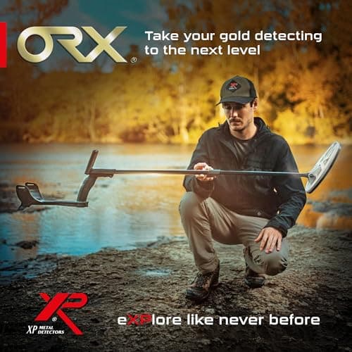 XP Metal Detectors ORX Detector - Specialized in Gold Hunting - with HF Elliptical Coil (9.5x5'') up to 80kHz, Remote Control and S-Telescopic Lite Stem, (ORX-ELLHFRCE)
