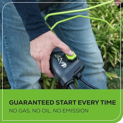 Greenworks 48V (2x24V) 17" Brushless Mower+12" String Trimmer +320CFM Blower,(2) 4.0Ah Batteries and 2A Dual Port Charger