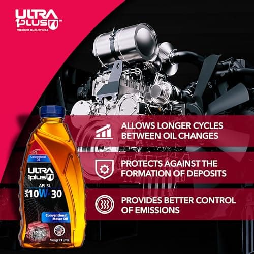 ULTRA 1PLUS SAE 10W-30 Conventional Motor Oil API SL - 1 QT