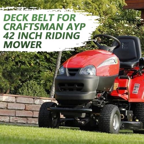 144959 Deck Belt Compatible with Craftsman LT1000 LT2000 LT3000 42'' Riding Lawn Mower Drive Belt Repalce 532144959 130801 532138255 138255 160855 24690 144959D (1/2" X 96")