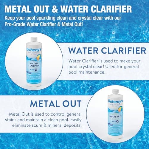 Doheny's Ultimate Pool Opening Start-Up Kit | Includes Metal Out, Spring Control, Clarifier & Super Shock | Prevents Stains, Rust & Scale | Free Test Strips | Pro-Grade Pool Chemicals