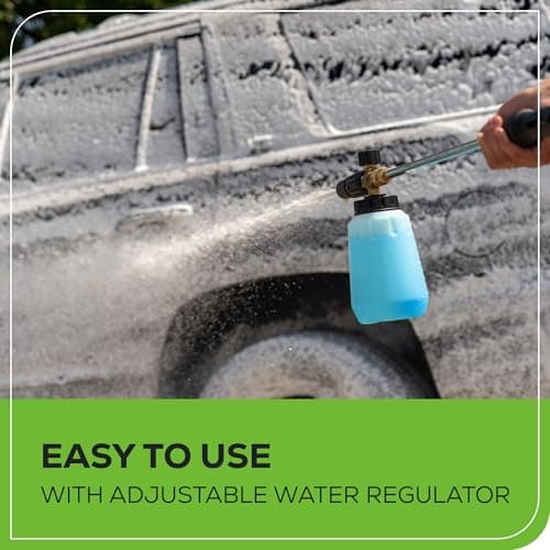 Greenworks 3000 PSI Pressure Washer (2.0 GPM Max) with Foam Cannon – Easily Remove Dirt and Grime on Siding, Fences, Patios,