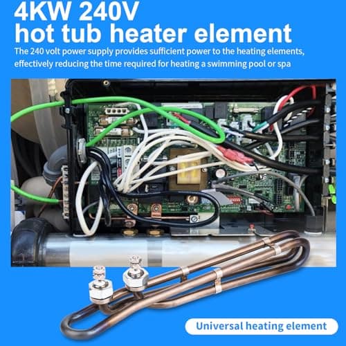 4kw 240v Hot Tub Heater Element Replacement for Balboa Spa Heater Element,Suitable for Hot Tub Heater(10 in)