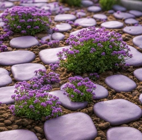 21000+ Creeping Thyme Seeds for Planting Outdoor -Perennial Flowers Plant in Home Garden Backyard Non-GMO