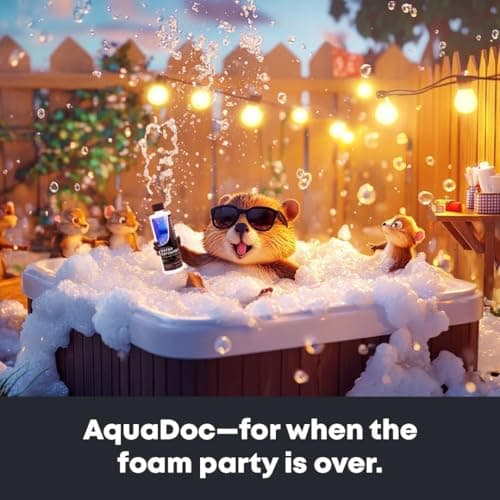 Hot Tub Defoamer - Spa Defoamer for Hot Tub Owners 32oz (2 Pack), Spa Anti Foam to Keep Foam Down, Hot Tub Chemicals Made in USA - AquaDoc