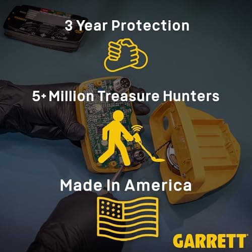Garrett ACE 200 Metal Detector for Adults and Kids, Made in USA, Waterproof Search Coil