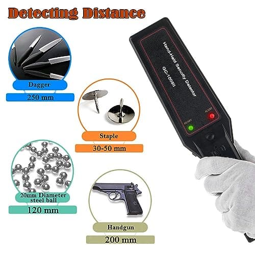 Hand Held Metal Detector,V·RESOURCING Portable High Sensitivity Metal Detector with Low Sensitivity Switch,for Security Inspection,Detecting Electronic Product, Metal Object