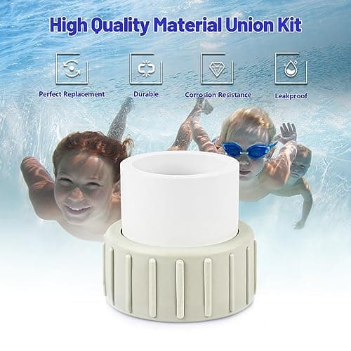 Pool Pump Union Fittings Replacement Pentair SuperFlo & SuperFlo Variable Speed Pool Pump, 2 Inch 350157 PVC Union for Pentair SuperFlo VS 342001-2 Pack