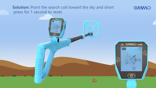 OMMO Metal Detector, Rechargeable Built-in Battery Kids Metal Detector with Funny LCD Display, Adjustable Metal Detectors for Kids with Waterproof Search Coil USB Cable for Detecting Treasure