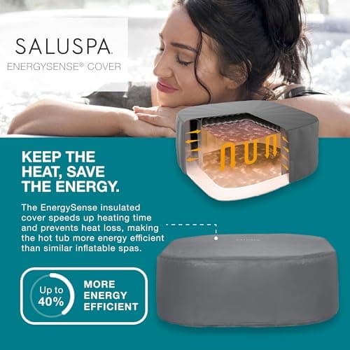 SaluSpa Hawaii EnergySense Smart AirJet Inflatable Hot Tub Spa 4-6 person with App Control