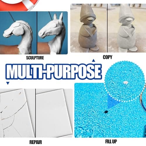 Pool Putty - 10oz 2 Part Epoxy Pool Repair Kit Pool Leak Sealer for Fixing Leaks, Cracks - Underwater or Above Fast Repair Epoxy Putty for Tile, Fiberglass, Concrete, Cement and Other Surfaces