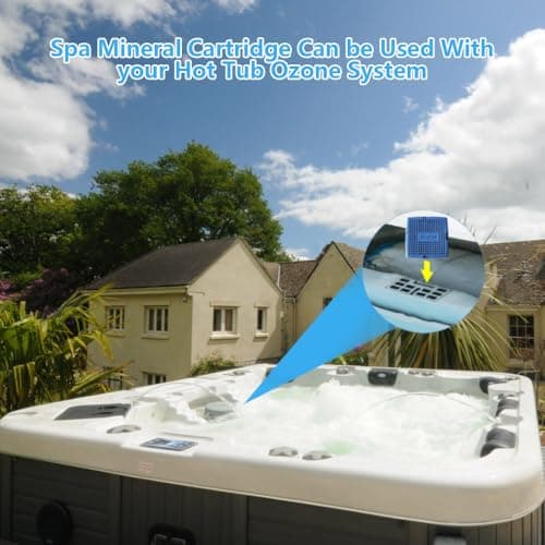 Hot Tub Mineral Cartridge for Sundance Spas, Silver Ion Cartridge Can Continue to Supply Fresh Water for 8 Months, Spa Mineral Cartridge for Sundance Spas Keep Hot Tubs Clear and Soft(2-Packs)