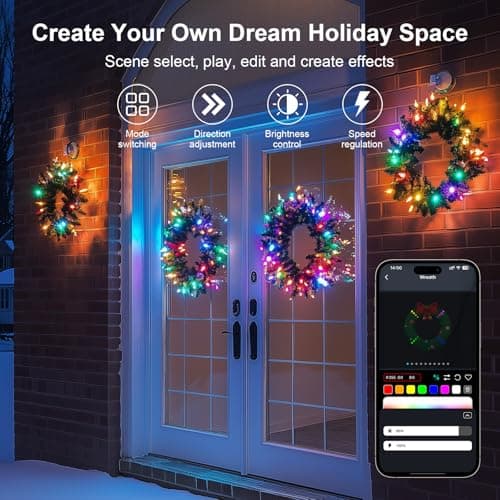 Color Changing Globe String Lights, 33ft Smart Fairy String Lights with APP Control, Mini Ball LED Twinkle Lights Hanging for Indoor Outdoor Bedroom Party Garden Camping Christmas Decoration