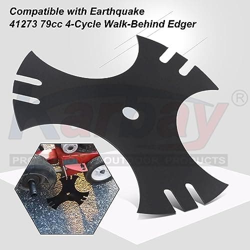 2 Pack 79cc Tri-Tip Blade Compatible with Earthquake 41273 79cc 4-Cycle Walk-Behind Edger, Help Accomplish Lawn, Sidewalk and Driveway Edging Tasks