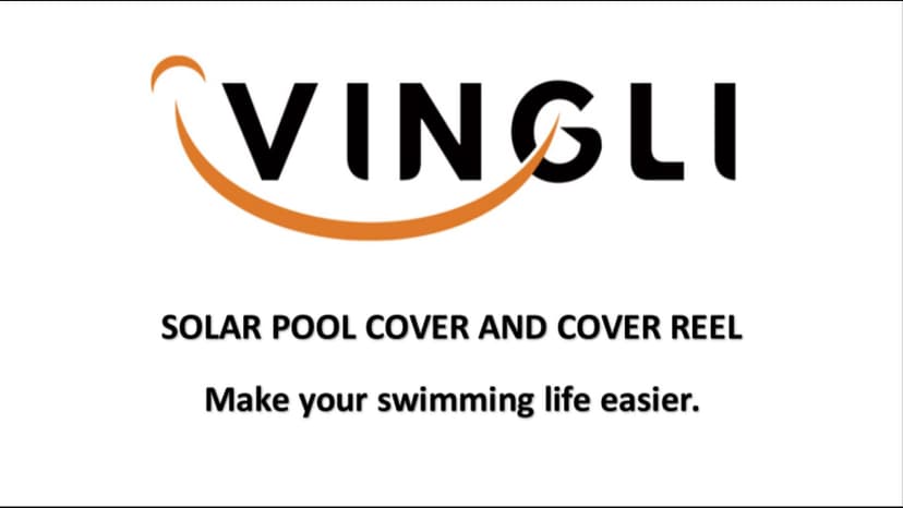 VINGLI 12Mil Solar Pool Cover 16x32FT Rectangle Solar Blanket for Inground Pool and Above-Ground Swimming Pool, Blue (16' x 32')