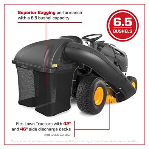 Arnold Corporation 19A30034000 Twin Bagger for Husqvarna Outdoor Products, Tractors with 42" and 46" Side Discharge Decks, Black