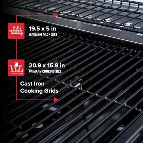Nexgrill 3-Burner Propane Gas Grill with Side Tables, 27,000BTUs, Stainless Steel Lid, Spacious 429 SQ. In. Cooking Space, BBQ Grill for Outdoor Cooking, Patios, Parties, and More - 720-1012