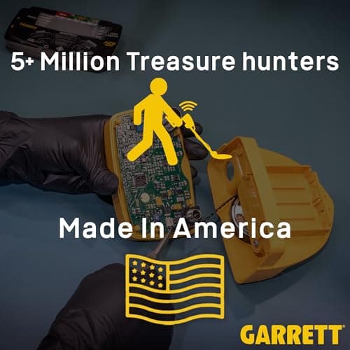 Garrett ACE 300 Metal Detector for Adults - Made in The USA - Waterproof Coil and Headphone Plus Accessories