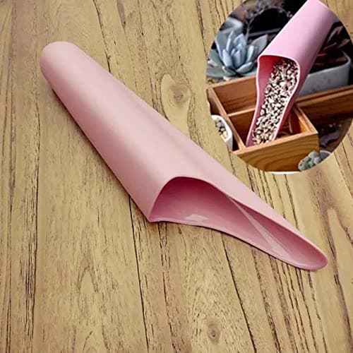 2 Pack Bonsai Soil Scoops Precision Potting Soil Scoop Far Reaching Hand Spreader Shaker Garden Cultivation Scoop for Digging Planting Transplanting Gardening Tool Seeds Fertilizer