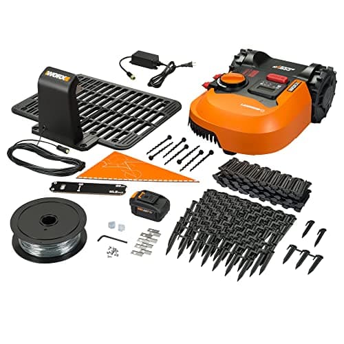 Worx Landroid M 20V Robotic Lawn Mower 1/4 Acre / 10,890 Sq. Ft Power Share- WR147 (Battery & Charger Included)